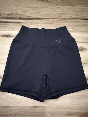 P'tula Black High-Waist Bike Shorts
